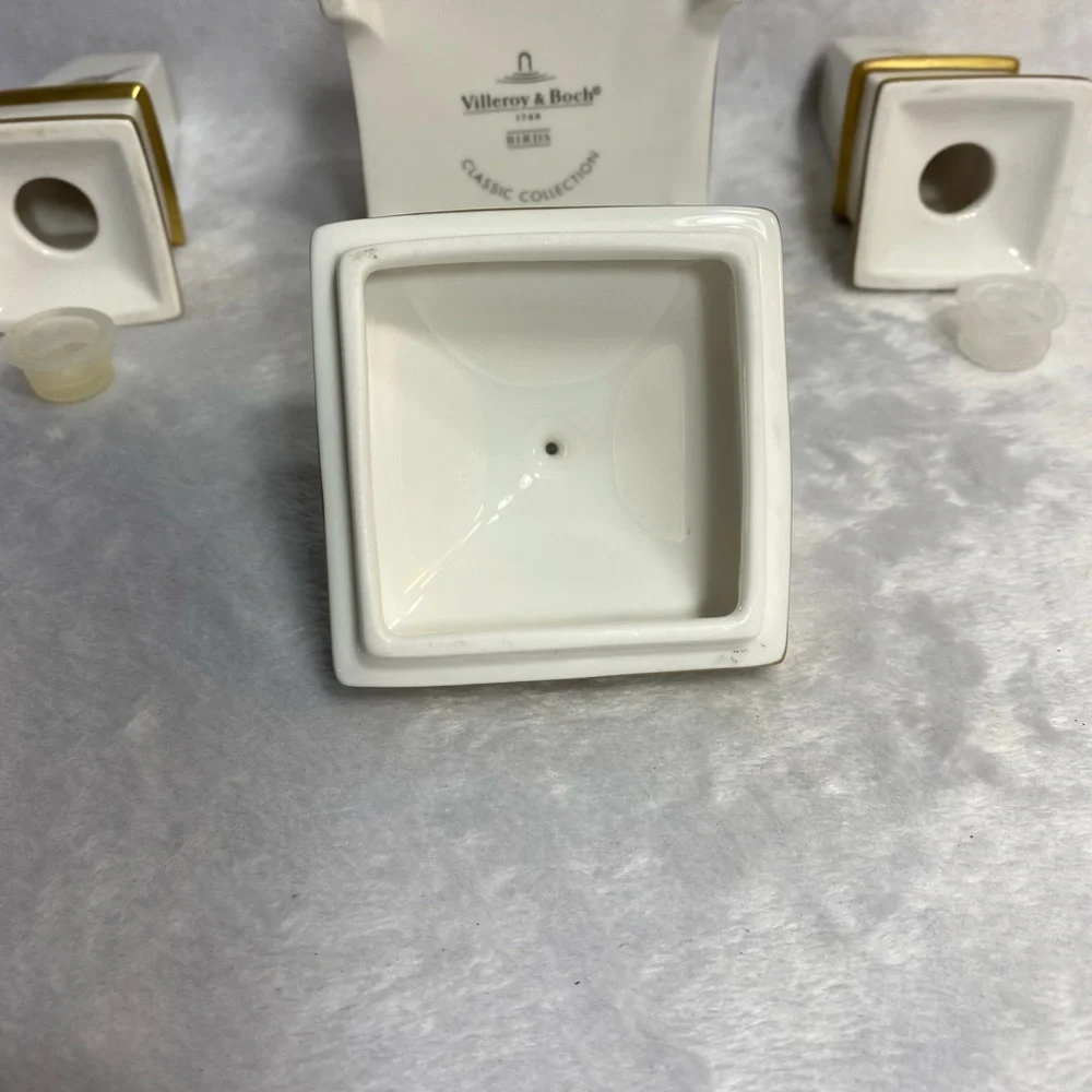 Vintage Villeroy & Boch Classic Collection Charleston Birds Salt/Pepper Sugar - Picture 10 of 14